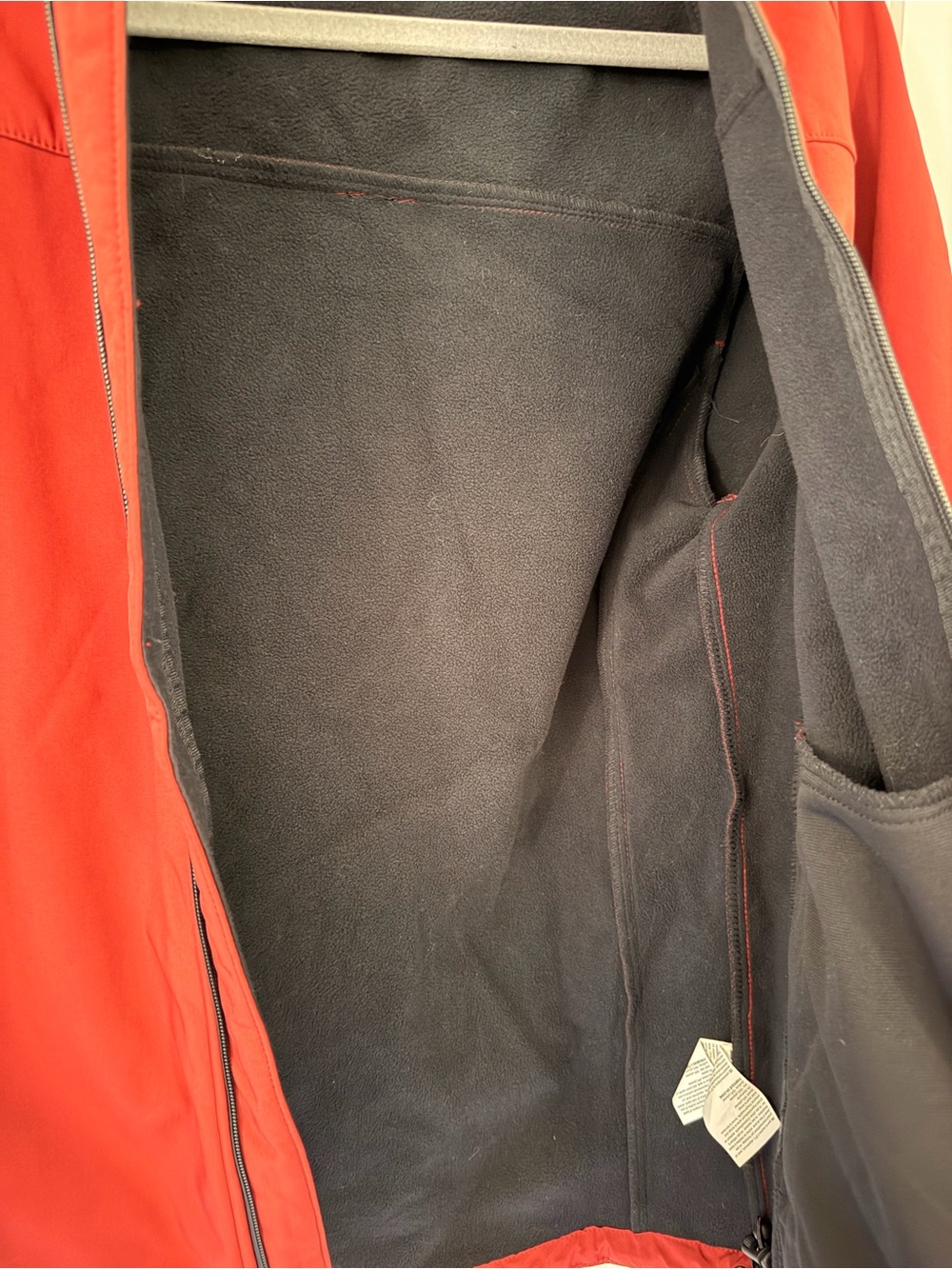 Red Softshell Jacket with Hood - Picture 7 of 7